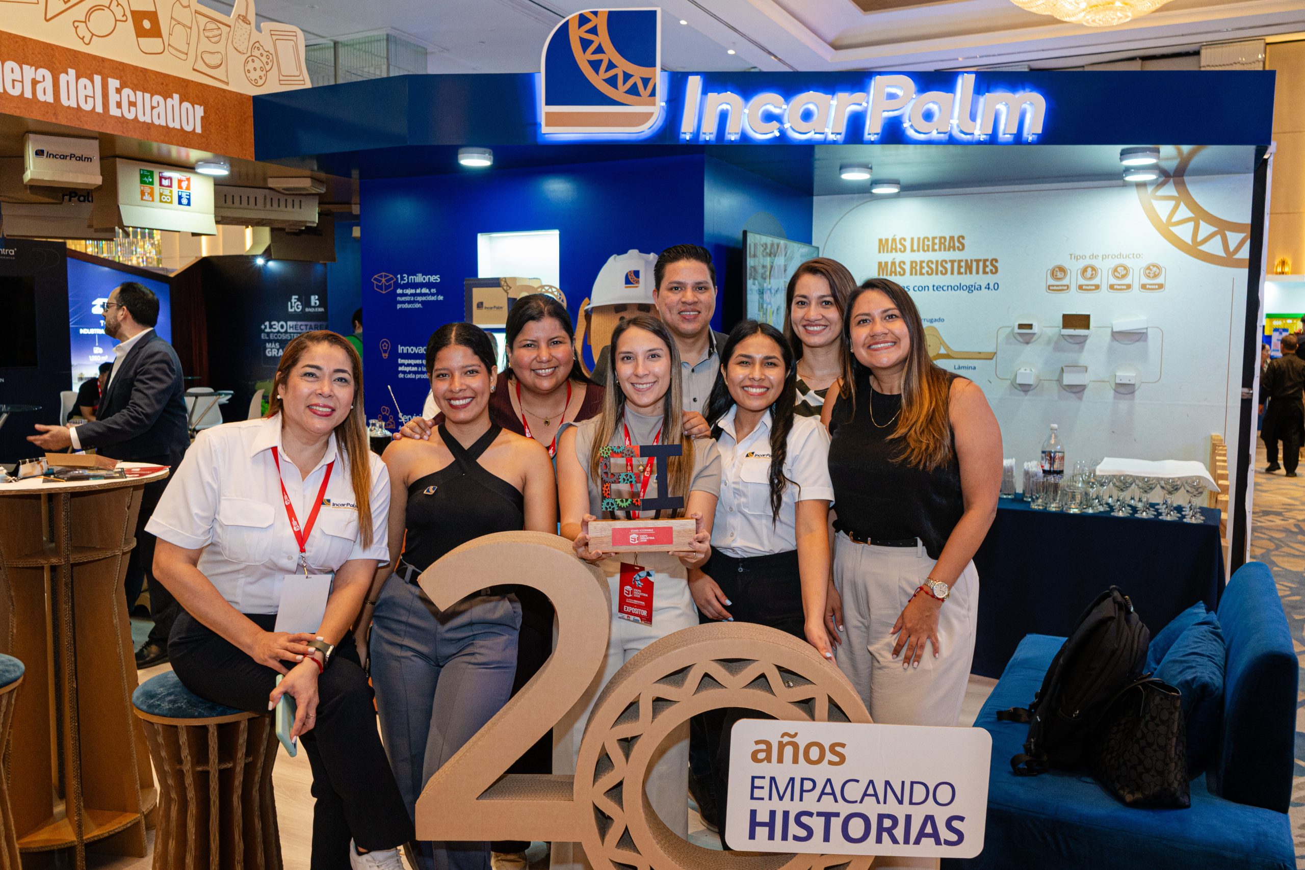 INCARPALM DESTACA EN EXPOINDUSTRIA CON EL MEJOR STAND SOSTENIBLE